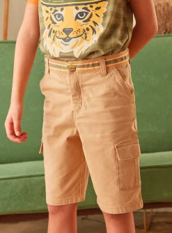 Bermuda Shorts-Sergent Major Beige BERMUDA