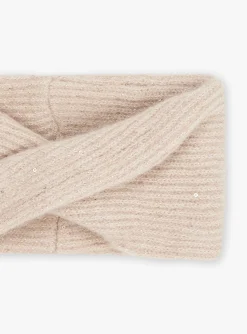 Hats, Scarves, Gloves | Hats, Scarves, Gloves-Sergent Major Beige knitted snood