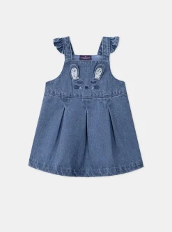 Romper, Jumpsuit & Outfit | Romper, Jumpsuit & Outfit-Sergent Major Blue and ecru bodysuit and pinafore dress set