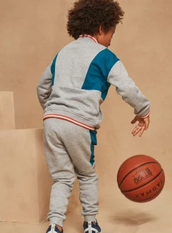 Sweatpants-Sergent Major Blue and grey fleece tracksuit jacket
