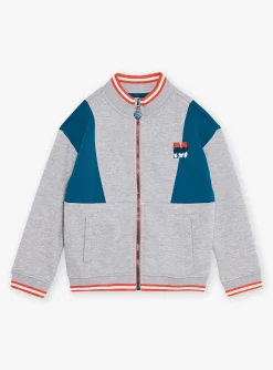 Sweatpants-Sergent Major Blue and grey fleece tracksuit jacket