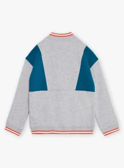 Sweatpants-Sergent Major Blue and grey fleece tracksuit jacket