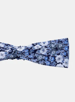 Hat, Scarf-Sergent Major Blue and white headband with floral print