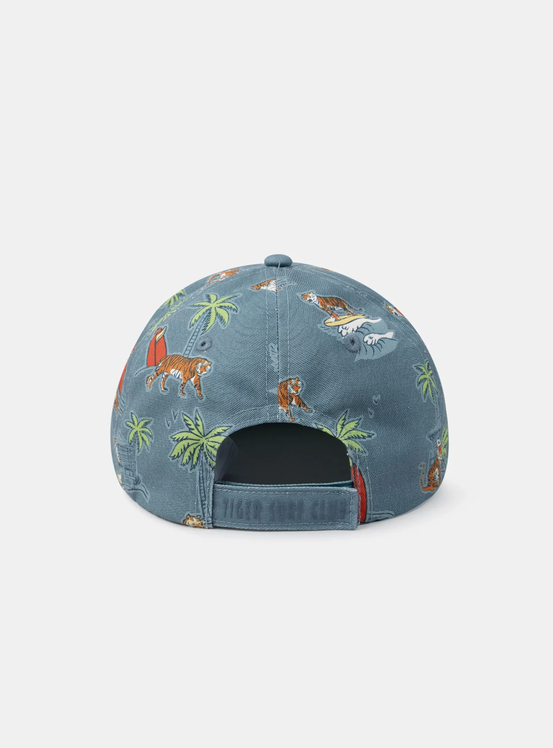 Hats-Sergent Major Blue cap with neat prints
