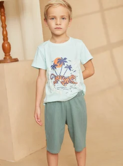 Pajamas-Sergent Major Blue green PYJAMA