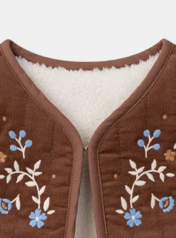 Knitwear, Sweater, Cardigan | Knitwear, Sweater, Cardigan-Sergent Major Brown CARDIGAN WHITHOUT SLEEVES