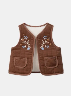 Knitwear, Sweater, Cardigan | Knitwear, Sweater, Cardigan-Sergent Major Brown CARDIGAN WHITHOUT SLEEVES