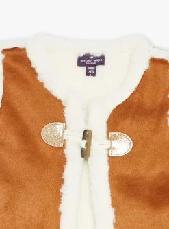 Knitwear, Sweater, Cardigan | Knitwear, Sweater, Cardigan-Sergent Major Brown jacket in synthetic suede