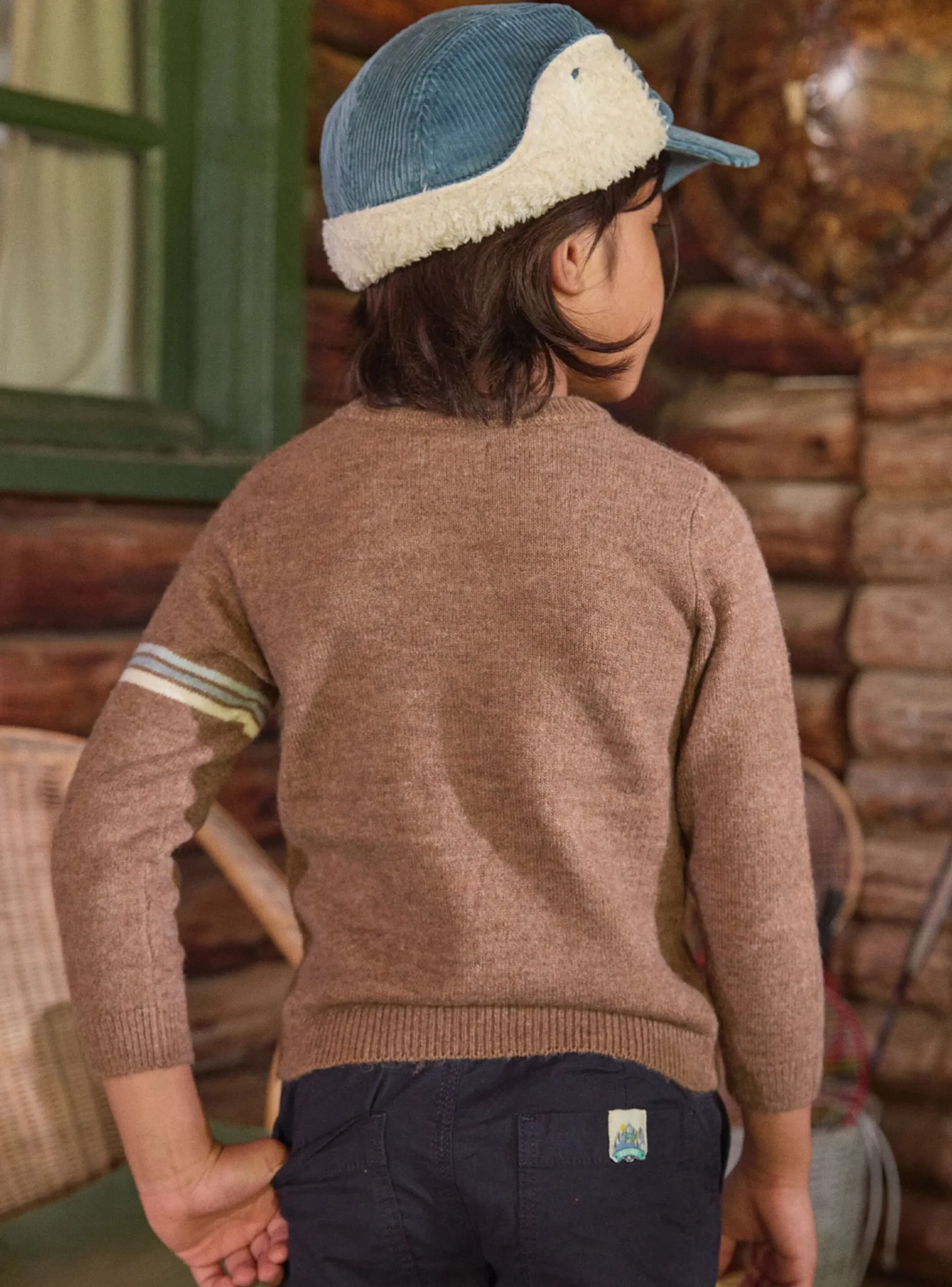 Knitwear, Sweater, Cardigan-Sergent Major Brown PULLOVER