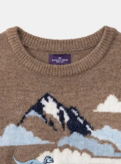 Knitwear, Sweater, Cardigan-Sergent Major Brown PULLOVER