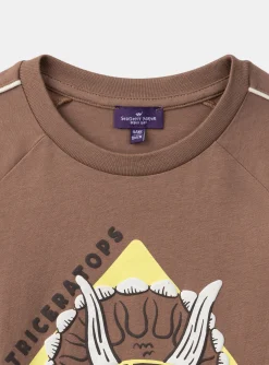 T-shirt, Polo Shirt-Sergent Major Brown TEE SHIRT LS