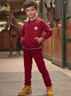 Knitwear, Sweater, Cardigan-Sergent Major Burgundy KIDS CARDIGAN