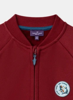 Knitwear, Sweater, Cardigan-Sergent Major Burgundy KIDS CARDIGAN