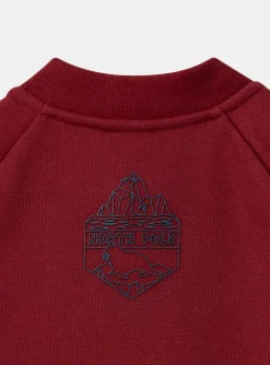 Knitwear, Sweater, Cardigan-Sergent Major Burgundy KIDS CARDIGAN