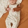 Suits And Ensembles-Sergent Major Caramel bodysuit, ecru overalls and beige socks