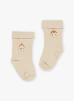 Suits And Ensembles-Sergent Major Caramel bodysuit, ecru overalls and beige socks