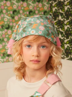 Hat, Scarf | Beany, Scarf, Gloves-Sergent Major Cat and flower print Scarf