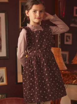 Dress-Sergent Major Chocolate velvet apron dress