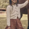 Skirt, Shorts-Sergent Major Cinnamon ruffled skirt with floral print