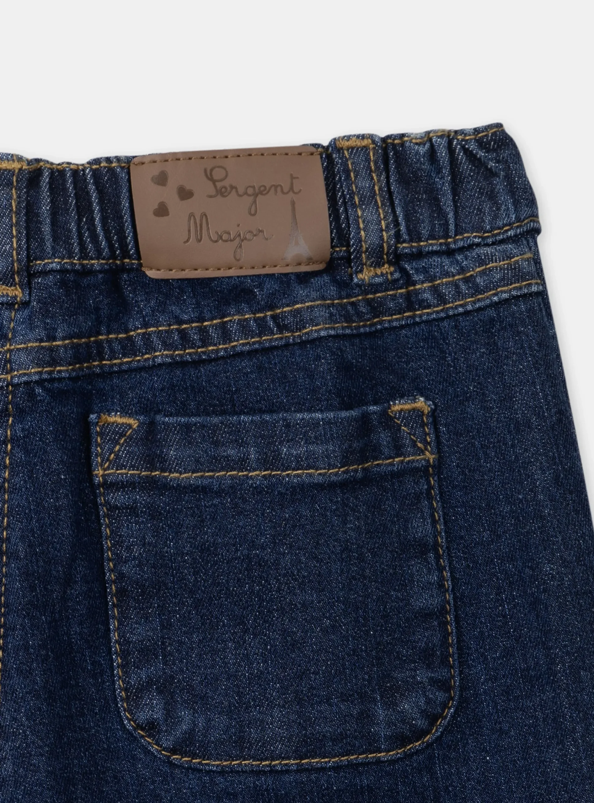 Trousers, Jeans And Legging-Sergent Major Dark denim JEANS