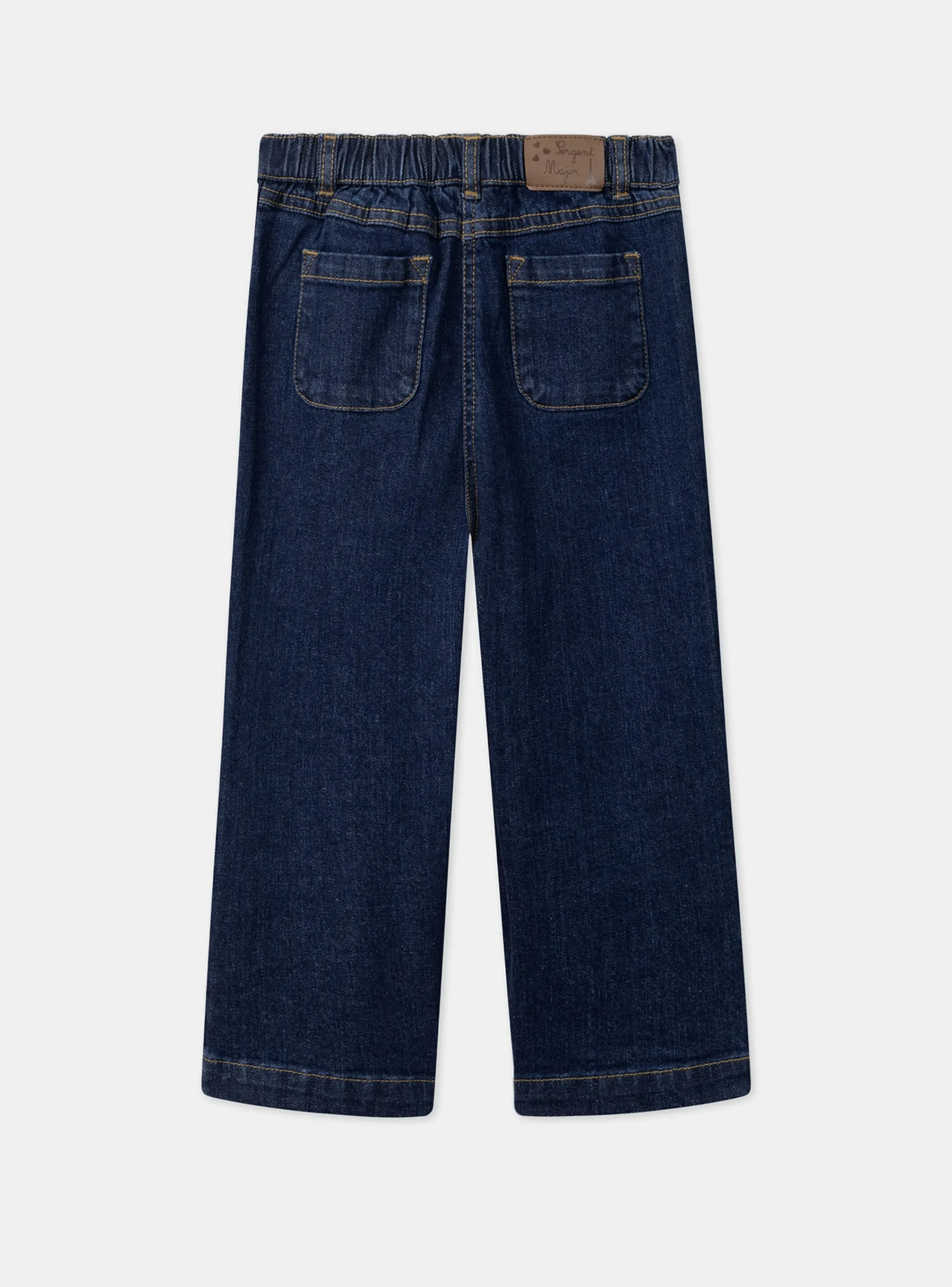 Trousers, Jeans And Legging-Sergent Major Dark denim JEANS