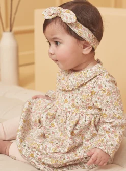Suits And Ensembles-Sergent Major Dress, pants and headband set, ecru