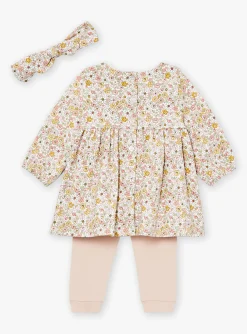 Suits And Ensembles-Sergent Major Dress, pants and headband set, ecru