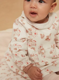 Suits And Ensembles-Sergent Major Ecru dress, pale pink leggings and socks