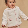 Knitwear, Sweater, Cardigan | Knitwear, Sweater, Cardigan-Sergent Major Ecru fleece cardigan