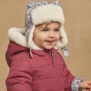 Hats, Scarves, Gloves | Hats, Scarves, Gloves-Sergent Major Ecru, pink and blue chapka with floral print