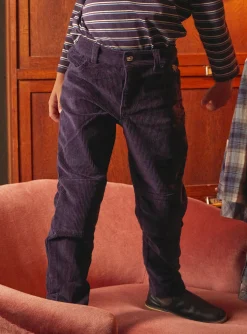 Trousers, Jeans-Sergent Major Eggplant straight-leg pants