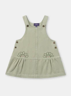 Dress | Dress-Sergent Major Embroidered clay-green chasuble dress