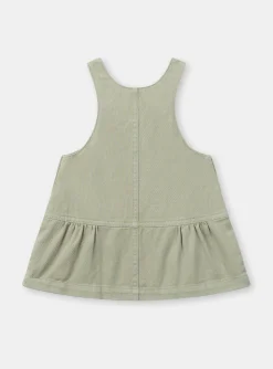 Dress | Dress-Sergent Major Embroidered clay-green chasuble dress