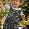 Romper, Jumpsuit & Outfit | Romper, Jumpsuit & Outfit-Sergent Major Emerald green dungarees with floral print