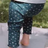 Trousers, Jeans | Trousers, Jeans-Sergent Major Emerald green ribbed leggings with floral print