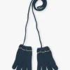 Beany, Scarf, Gloves-Sergent Major Fir green knitted gloves