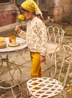 Knitwear, Sweater, Cardigan-Sergent Major Floral varsity-style jacket tubular knit fabric