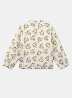 Knitwear, Sweater, Cardigan-Sergent Major Floral varsity-style jacket tubular knit fabric