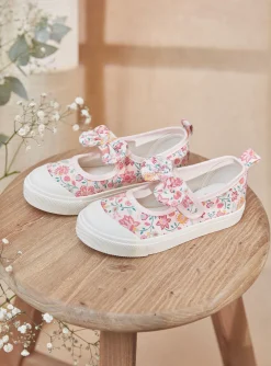 Shoes-Sergent Major Flower print open-top sneakers