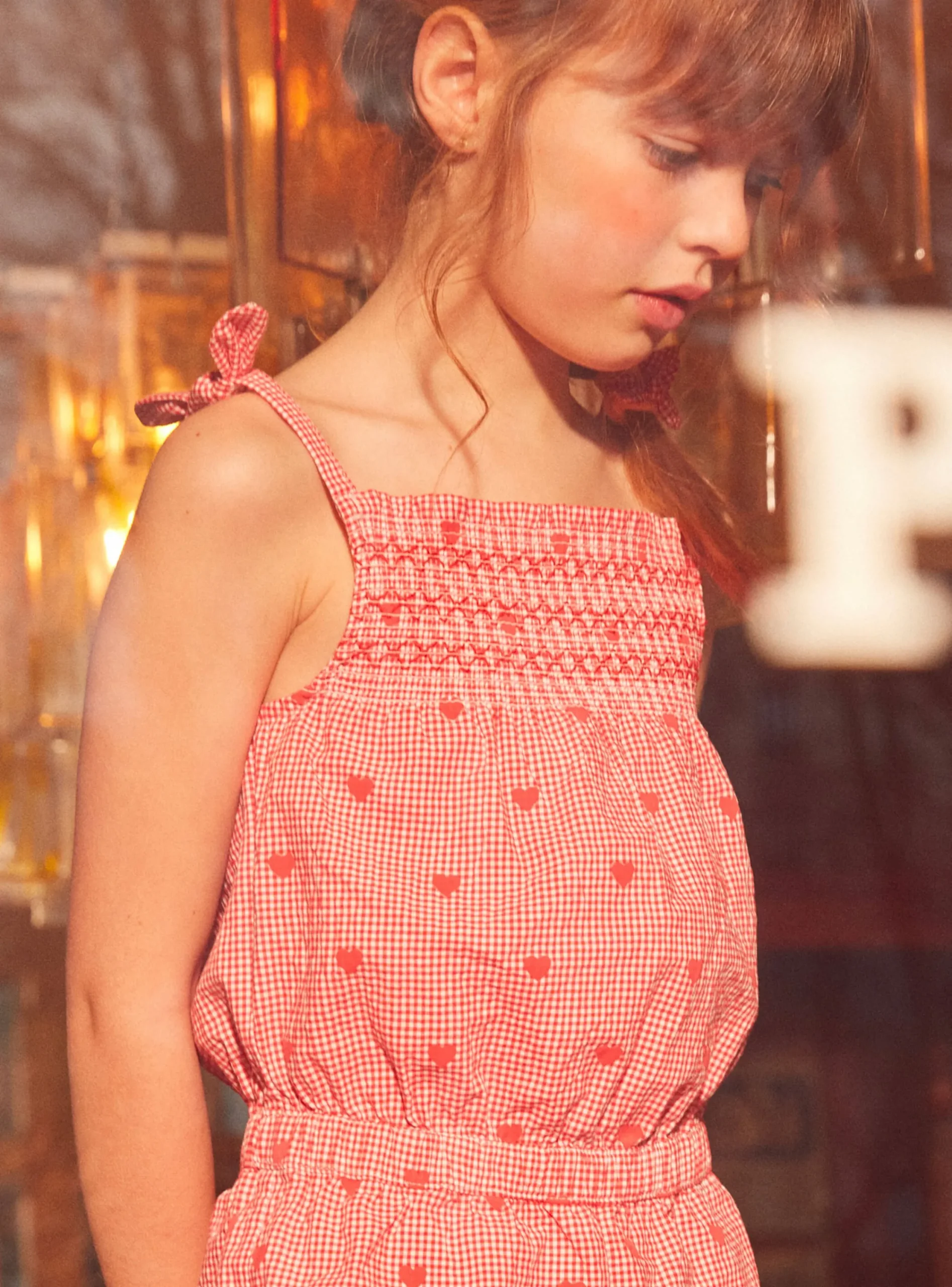 Dress-Sergent Major Gingham Heart Playsuit