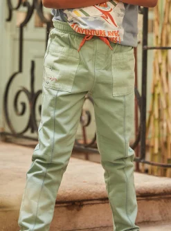 Trousers, Jeans-Sergent Major Green fleece pants