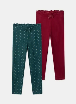 Trousers, Jeans And Legging-Sergent Major Green LEGGINGS (bottom)