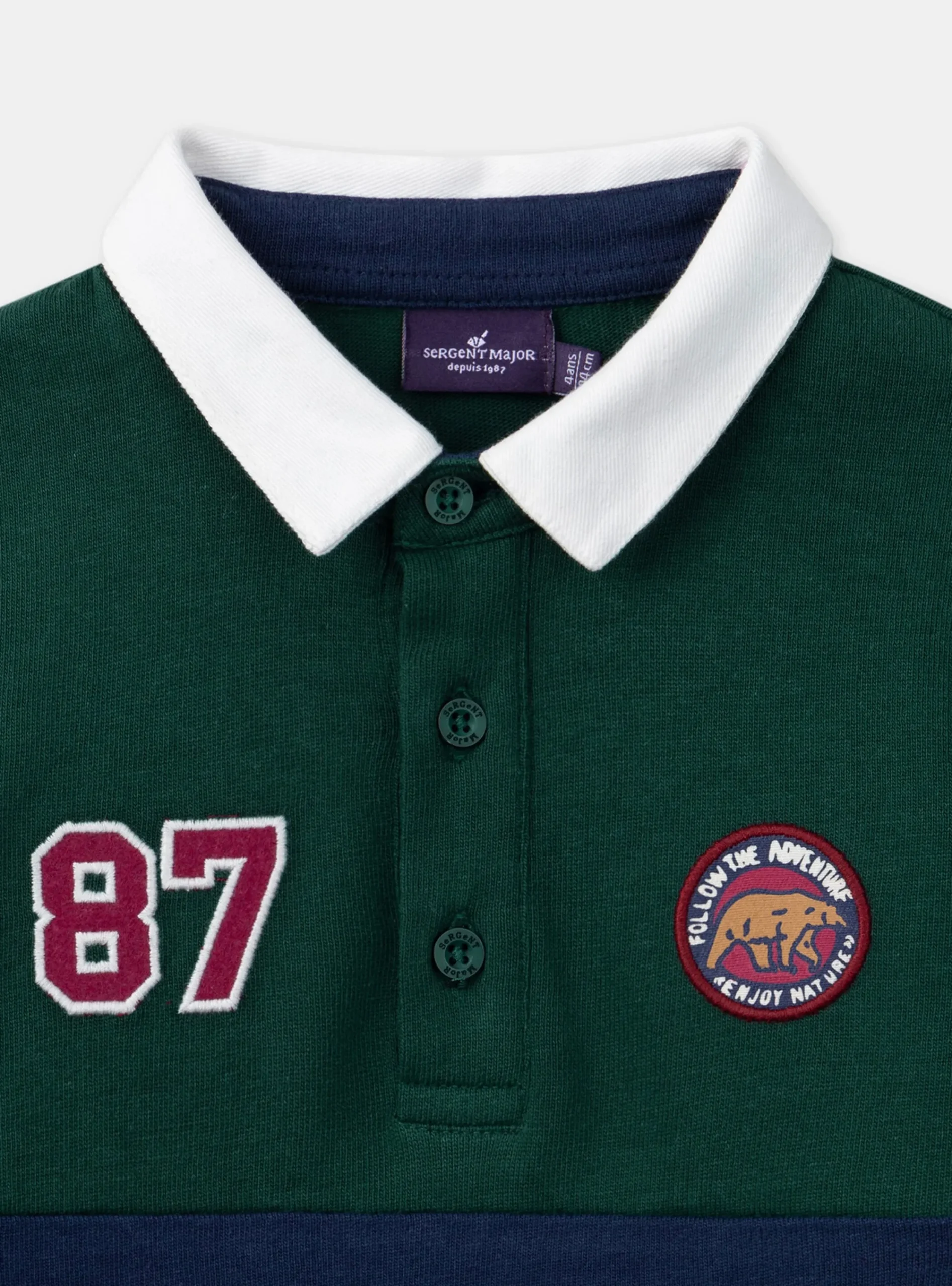 T-shirt, Polo Shirt-Sergent Major Green POLO SHIRT