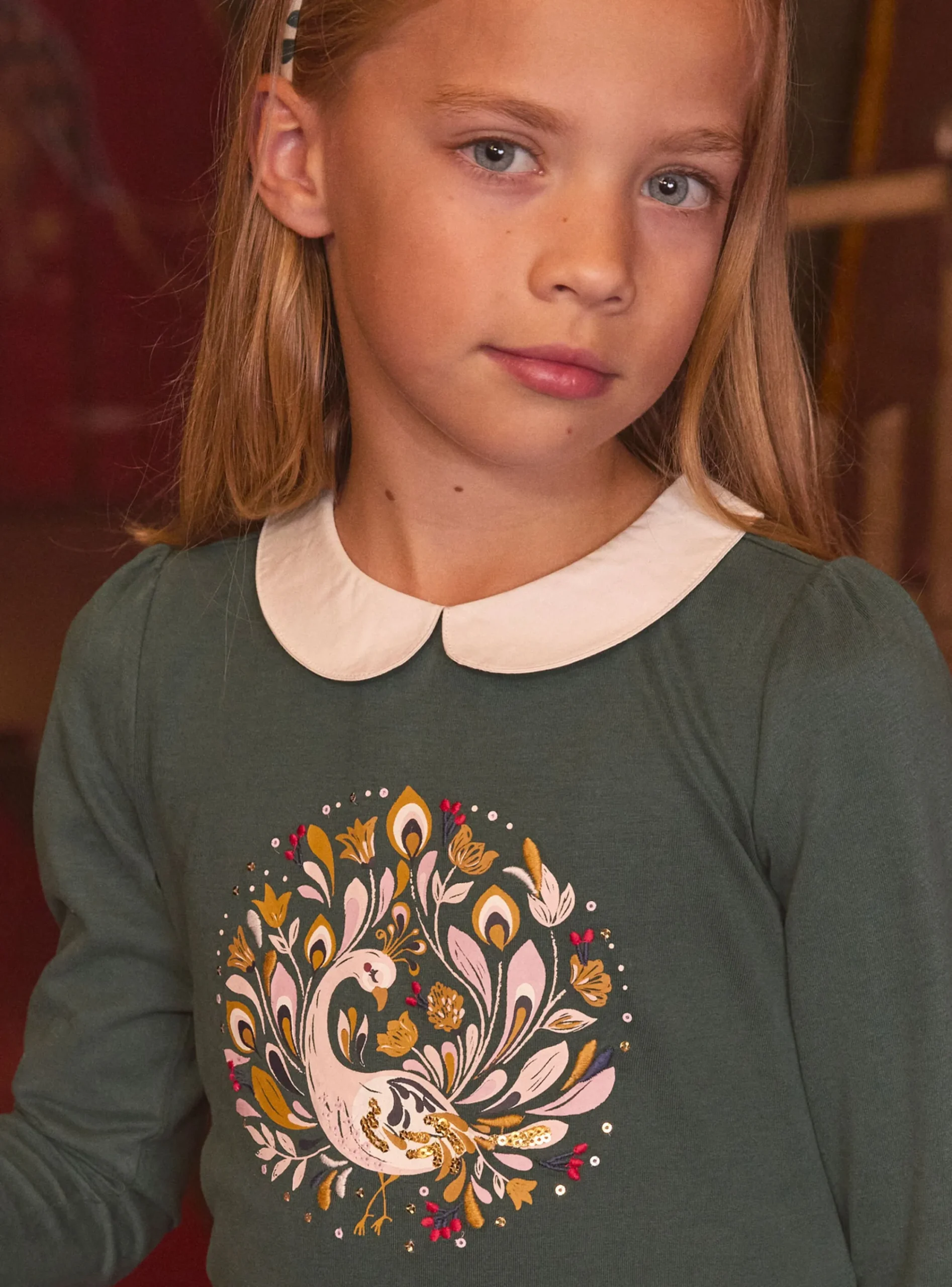 Shirt, T-shirt-Sergent Major Green TEE SHIRT LS