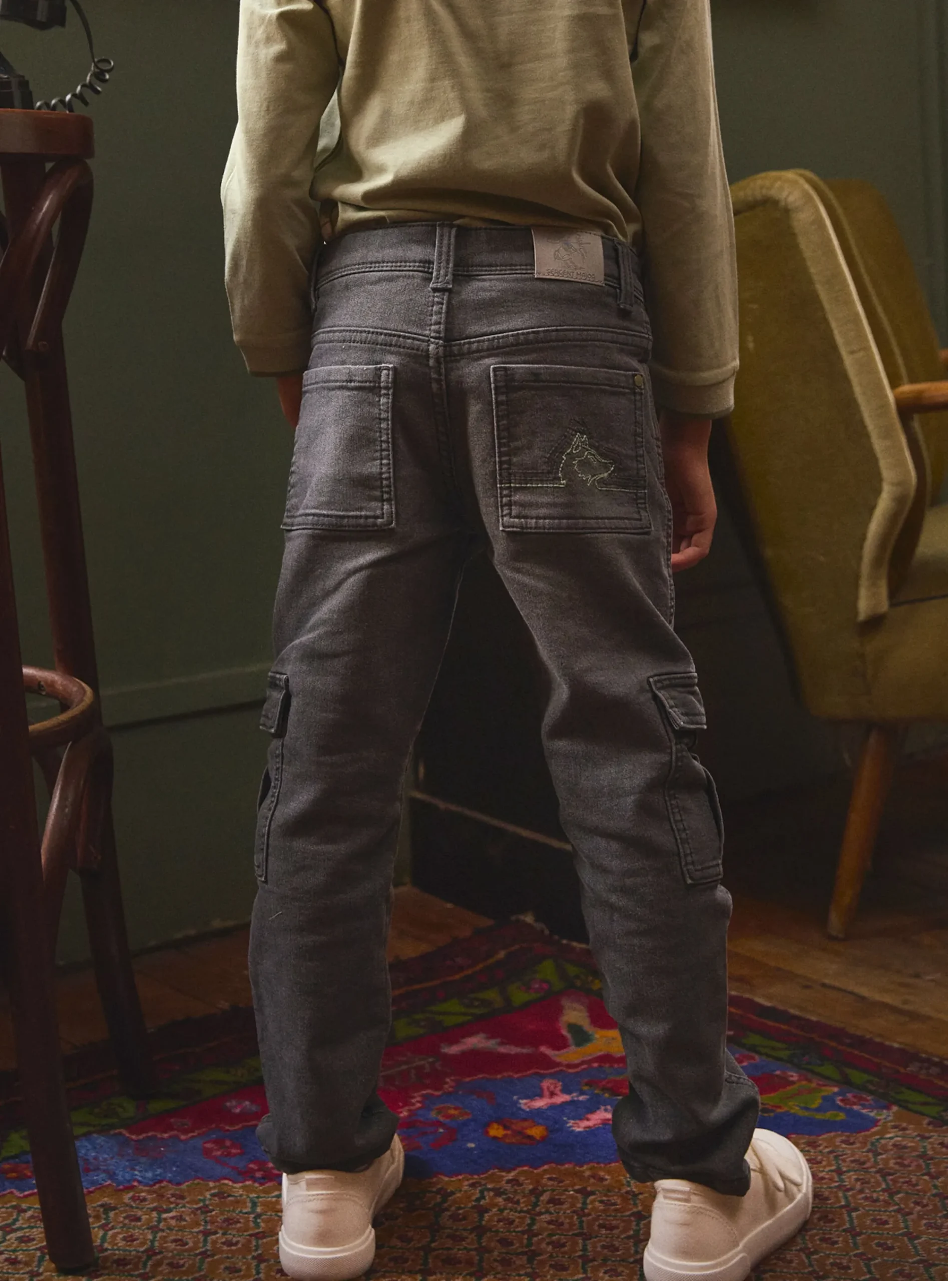 Trousers, Jeans-Sergent Major Grey denim JEANS