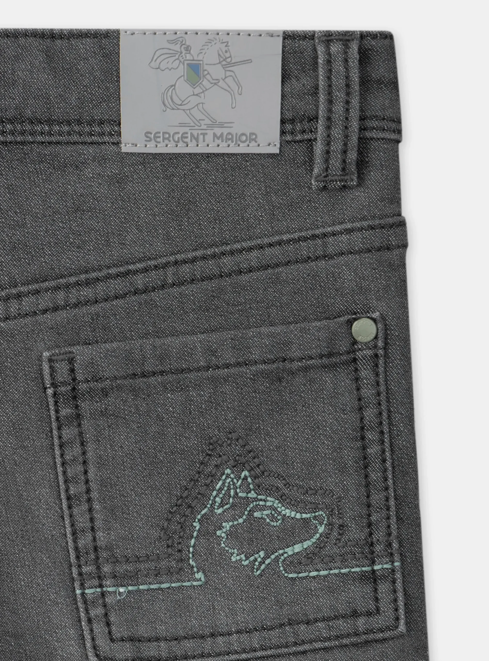 Trousers, Jeans-Sergent Major Grey denim JEANS