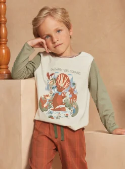 Pajamas-Sergent Major Hazelnut pyjamas in jersey and flannel