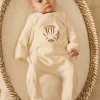 Baby Jumpsuits-Sergent Major Heather beige BABYGROW