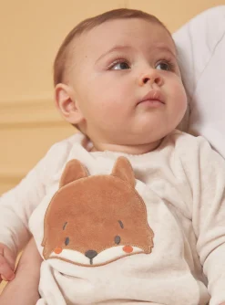 Baby Jumpsuits-Sergent Major Heather beige BABYGROW