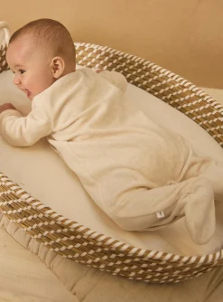 Baby Jumpsuits-Sergent Major Heather beige BABYGROW